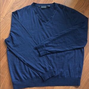 Bobby Jones Navy V-Neck Sweater